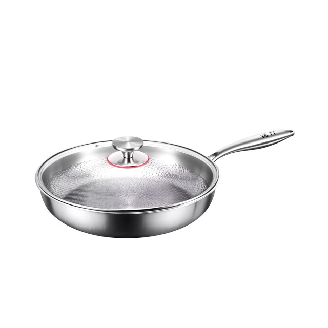 Heavy Gauge Uncoated Non Stick Frying Pan