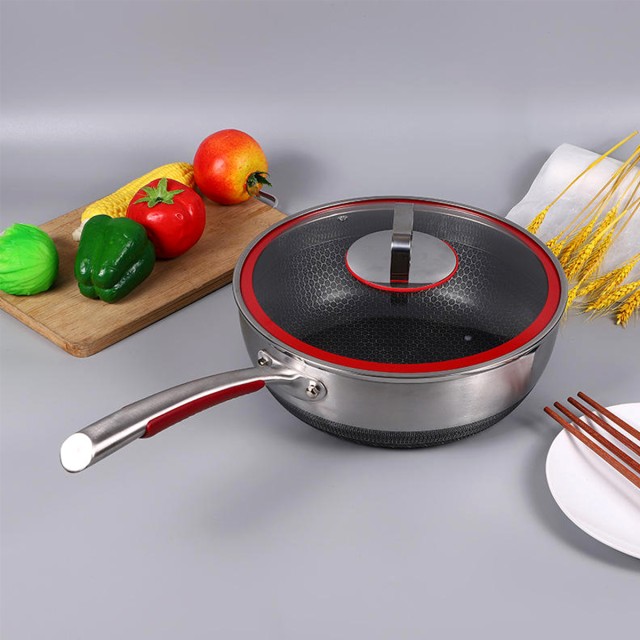 Honeycomb Etched Non Stick Pan