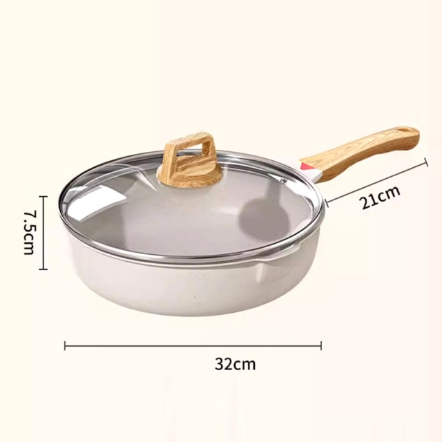 Household Ceramic Coated Non Stick Frying Pan
