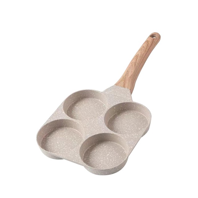 4 Compartment Square Non Stick Iron Griddle Pan