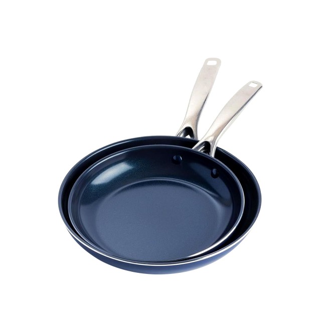 Blue Ceramic Coated Non Stick Frying Pan