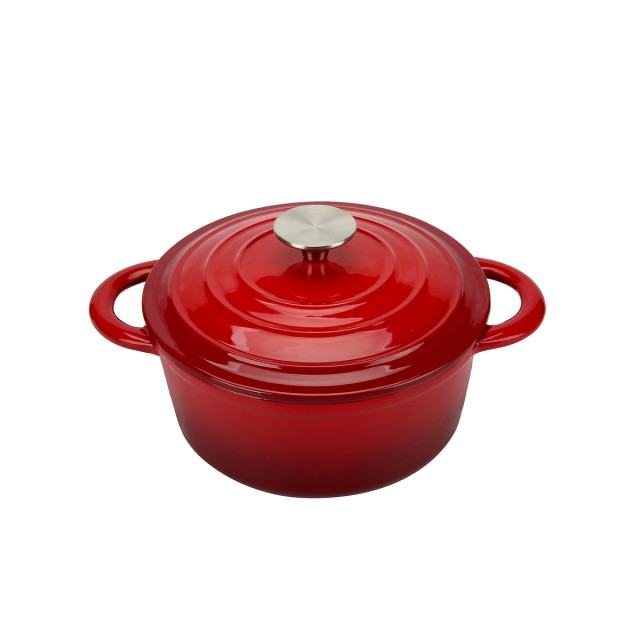 Red Enamel Kitchen Soup Pot