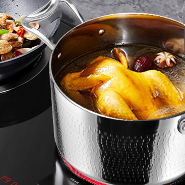 Round Kitchen Cooking Pot