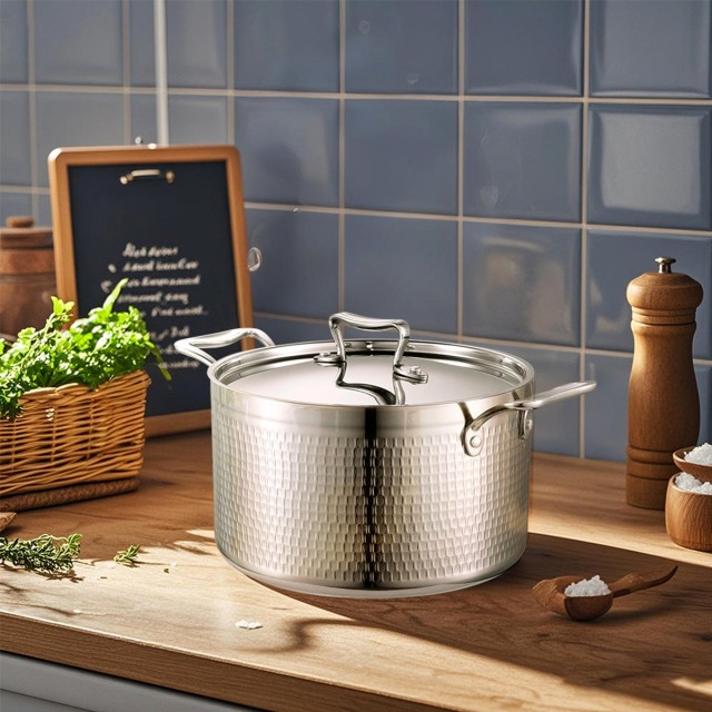 Round Kitchen Cooking Pot