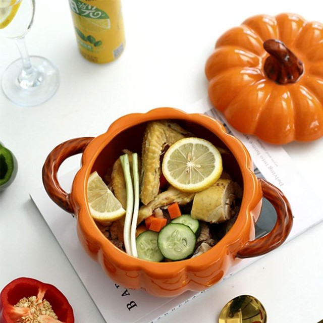 Household Pumpkin Shaped Soup Pot