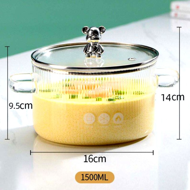 Kitchen Cooking Glass Soup Pot