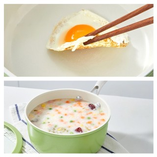 Green Flat Bottomed Soup Pot