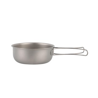 Pure Titanium Portable Flat Bottomed Soup Pot