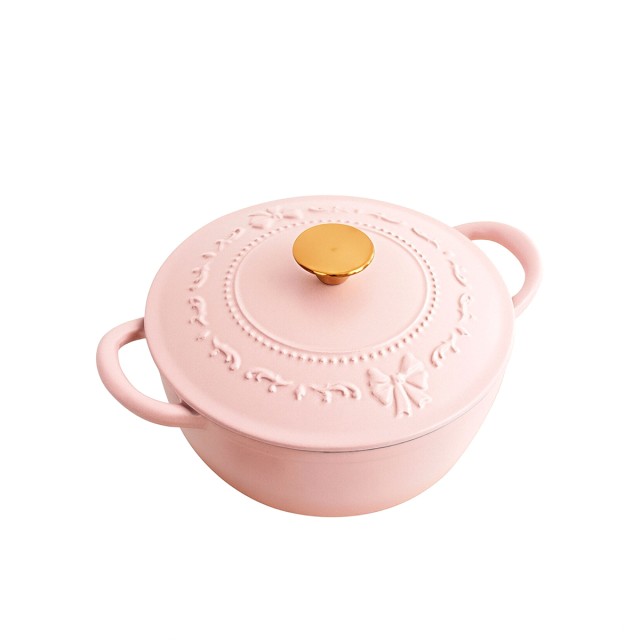 Pink Enamel Cooking Pot