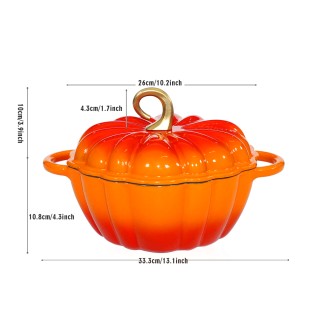 Cast Iron Pumpkin Shaped Soup Pot