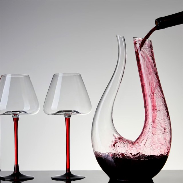 U Shaped Crystal Glass Wine Decanter