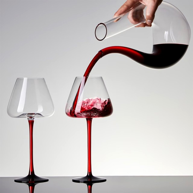 U Shaped Crystal Glass Wine Decanter