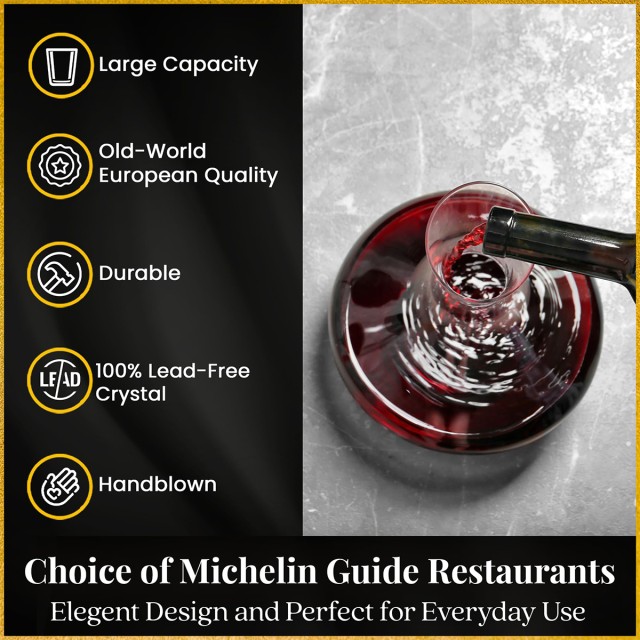 Large Wide Base Decanter