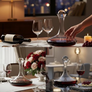 Large Wide Base Decanter