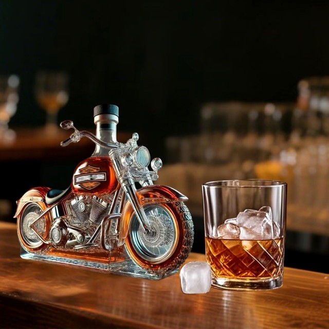 Motorcycle Shaped Decanter
