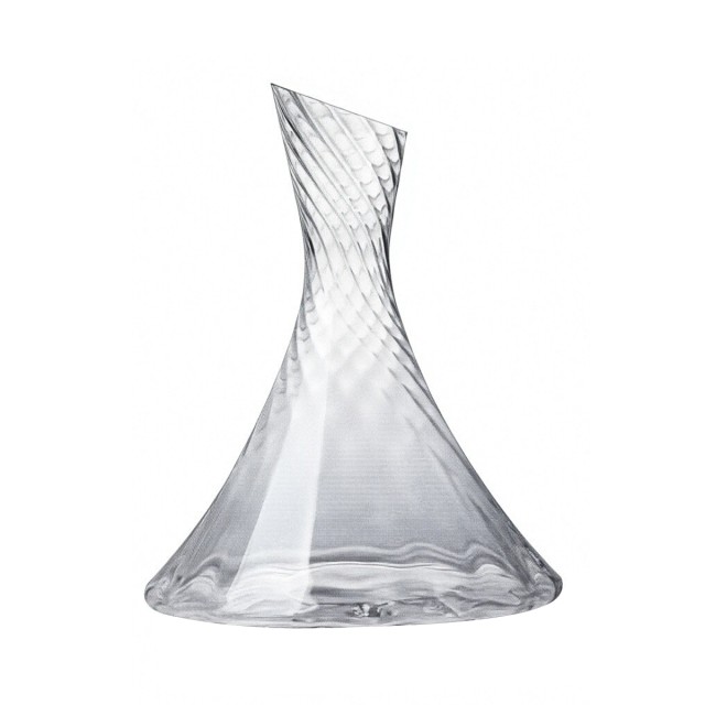 Chevron Patterned Wine Decanter