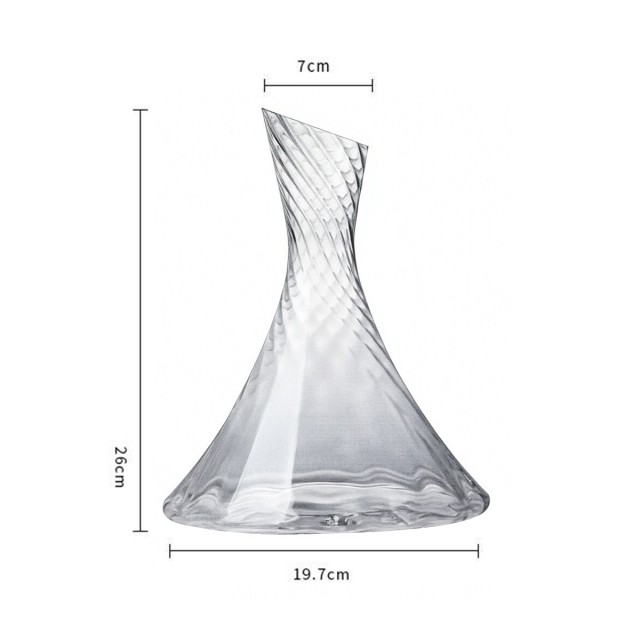 Chevron Patterned Wine Decanter