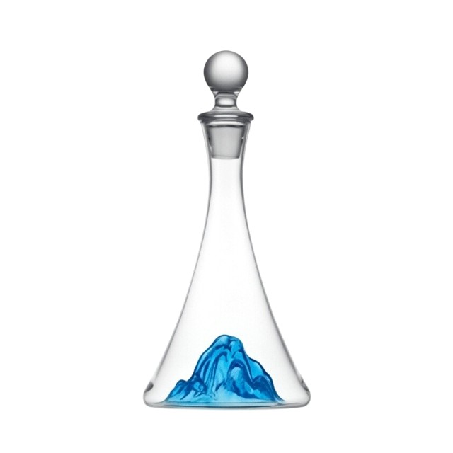 Blue Iceberg Transparent Wine Decanter