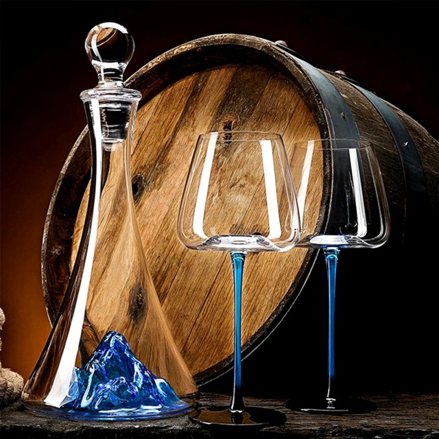 Blue Iceberg Transparent Wine Decanter