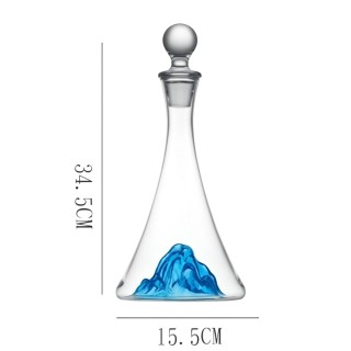 Blue Iceberg Transparent Wine Decanter