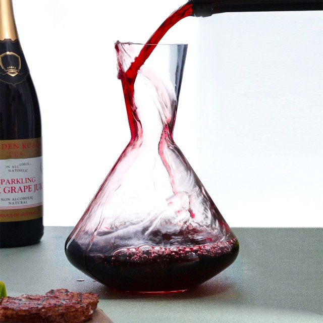 Hand Blown Crystal Wine Decanter