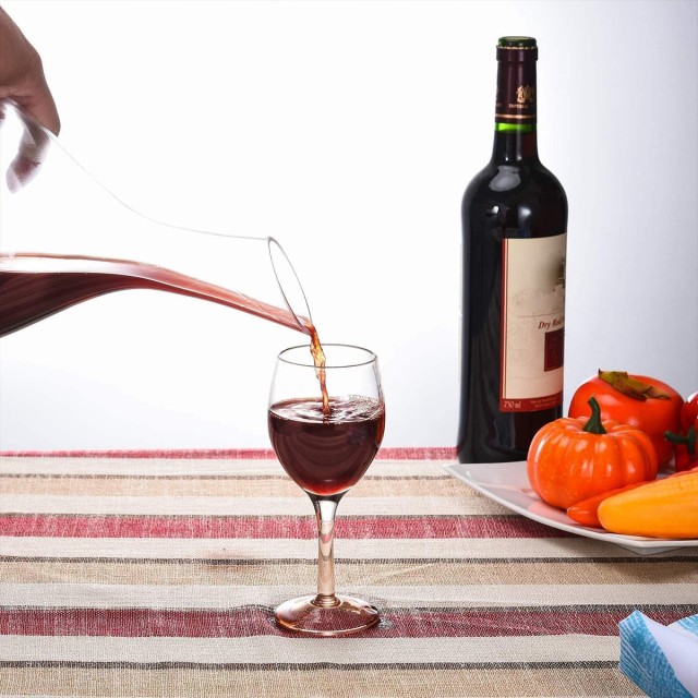 Slanted Snail Shaped Wine Decanter