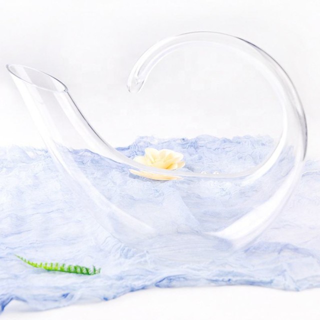 Glass Serpent Shaped Wine Decanter