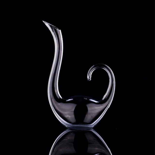 Glass Serpent Shaped Wine Decanter