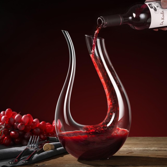 U Shaped Wine Decanter