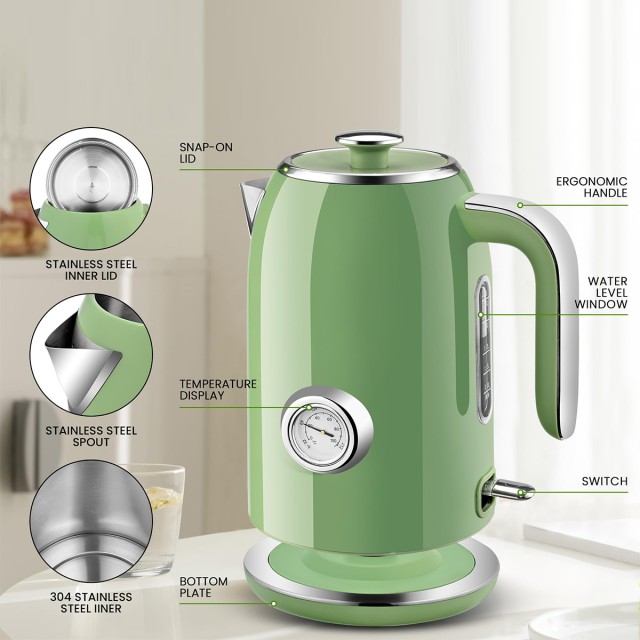 1.7L Stainless Steel Electric Kettle