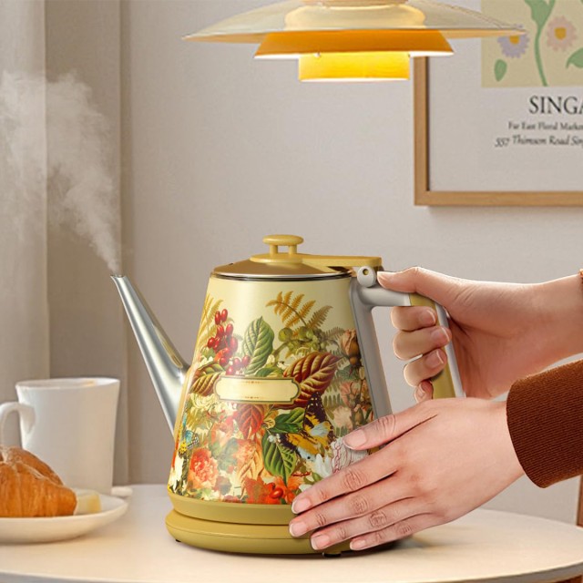 Retro Floral Electric Kettle