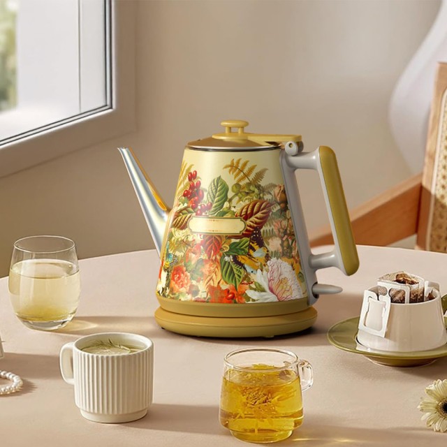 Retro Floral Electric Kettle
