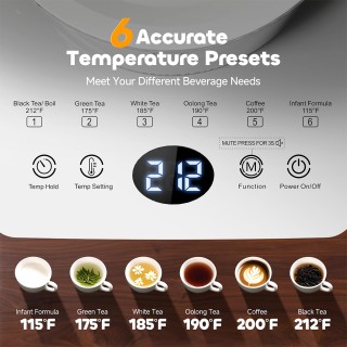 1.5L Glass Electric Kettle