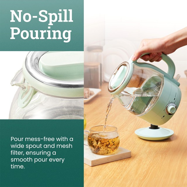 Adjustable Temperature Electric Glass Kettle