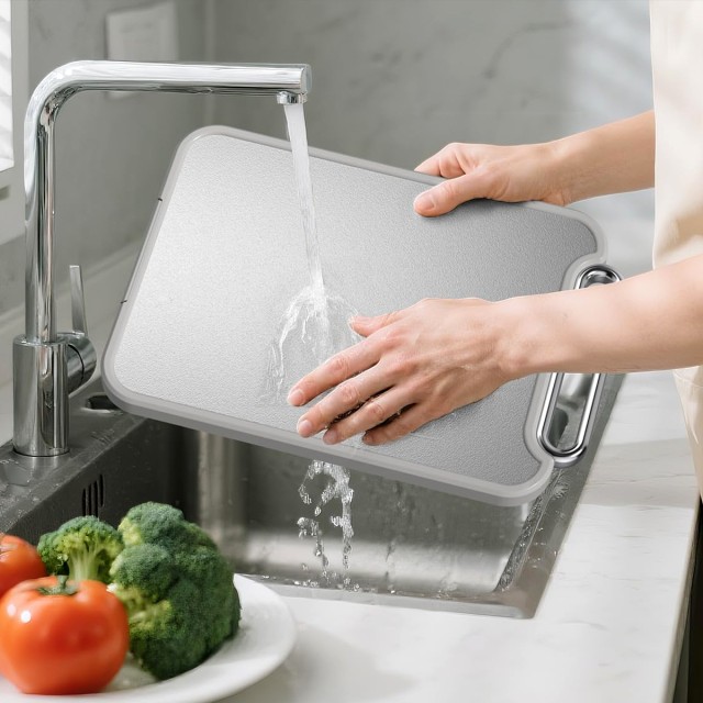 Double Sided Stainless Steel Kitchen Cutting Board