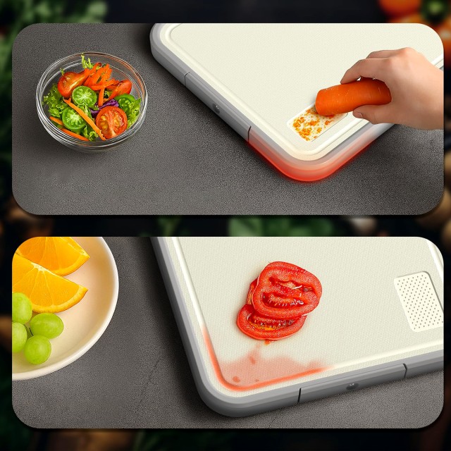 Double Sided Stainless Steel Kitchen Cutting Board