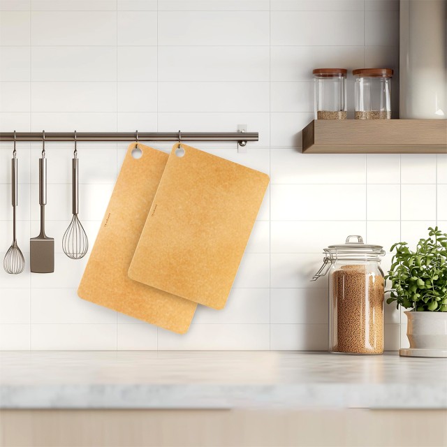 Two Piece Wooden Cutting Board Set