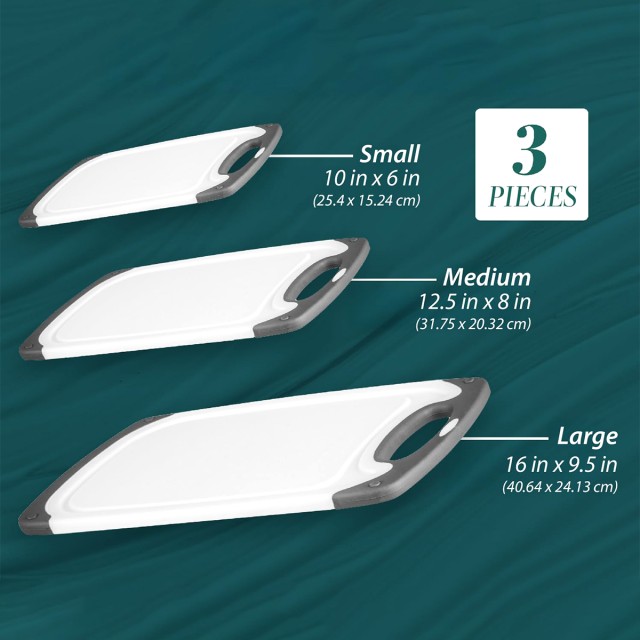 Gray Kitchen Cutting Board Set of Three