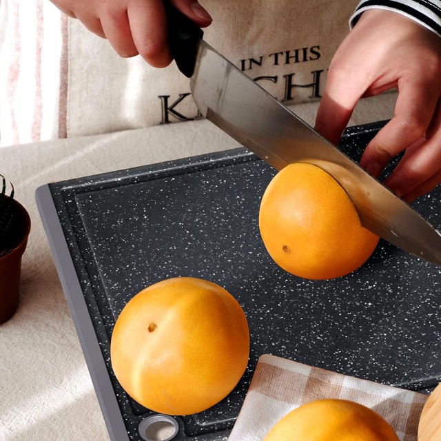 3 Piece Plastic Kitchen Cutting Board Set