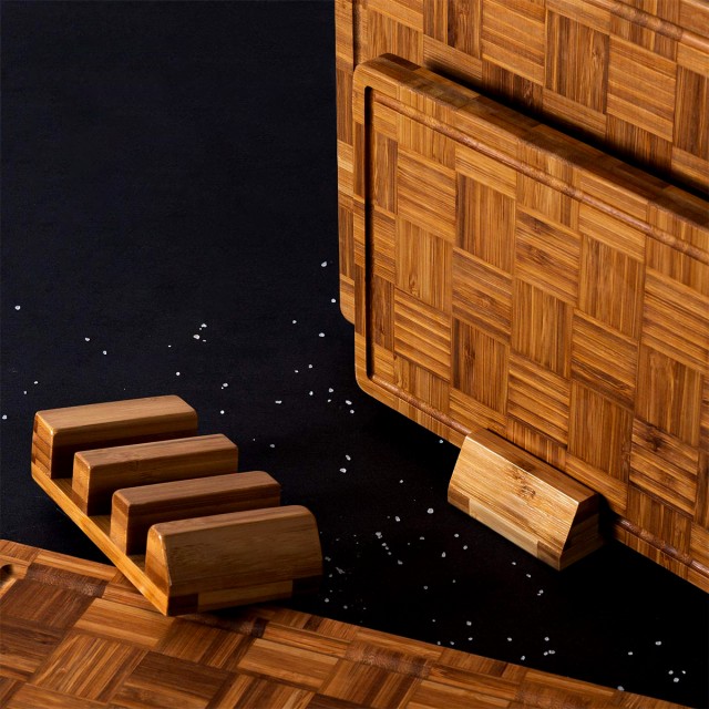 Three Piece Oversized Bamboo Cutting Board Set