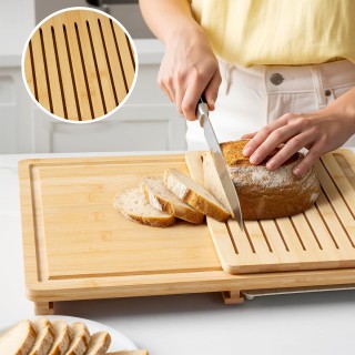 All in One Bamboo Cutting Board Set