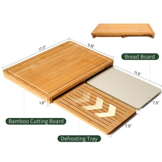 All in One Bamboo Cutting Board Set