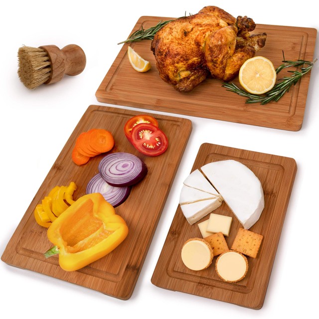 Bamboo Cutting Board Set (3-Piece)
