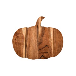 Pumpkin Shaped Wooden Cutting Board