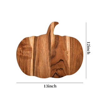 Pumpkin Shaped Wooden Cutting Board