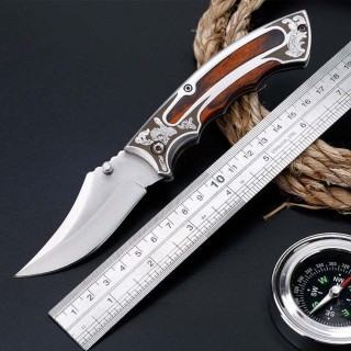 Floral Pattern Folding Fruit Knife