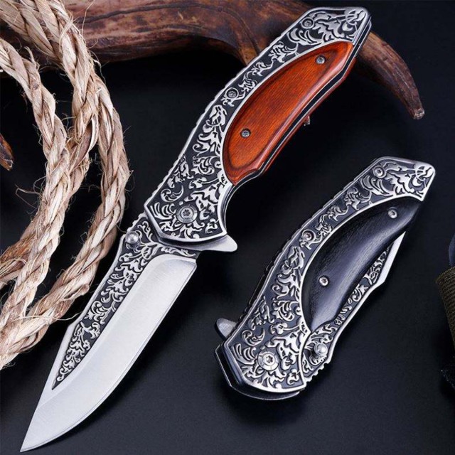 Carved Pattern Fruit Knife