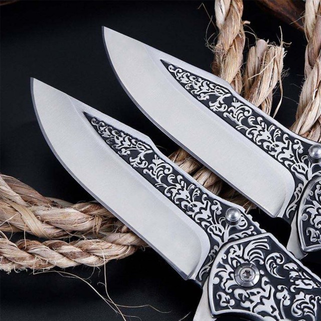 Carved Pattern Fruit Knife