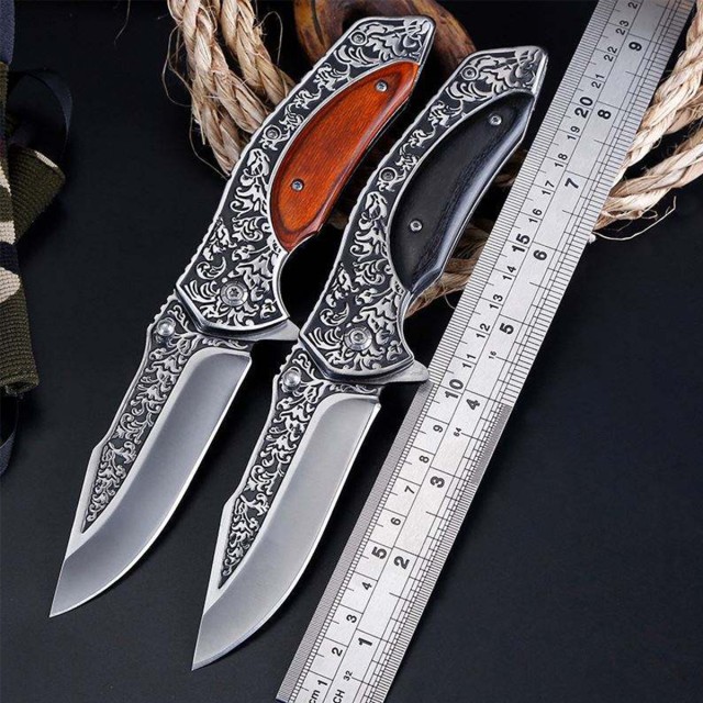 Carved Pattern Fruit Knife