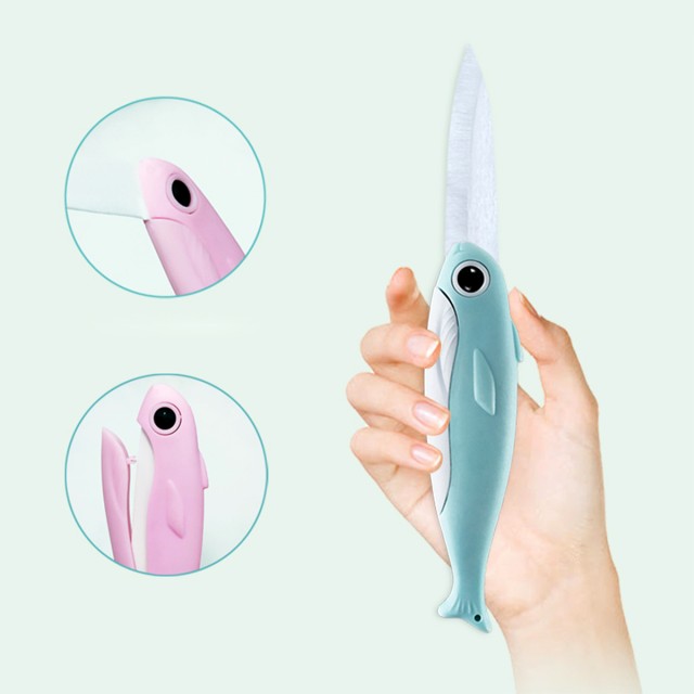 Cute Fish Folding Fruit Knife